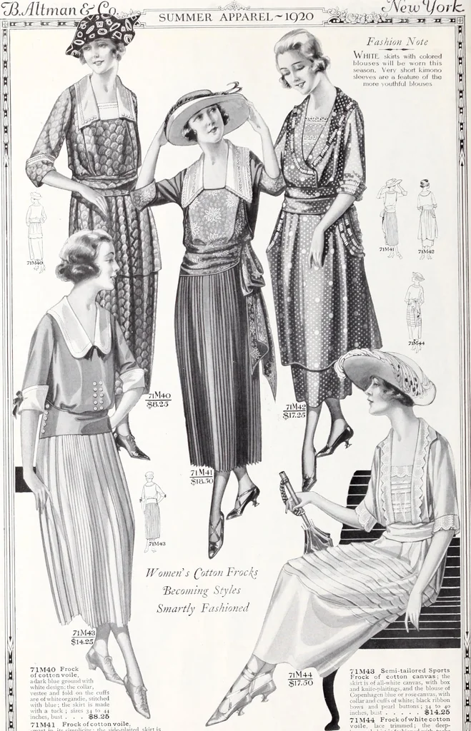 An illustration from Summer apparel : special from May 3rd to June 19th inclusive 1920., 1920, leaf 7