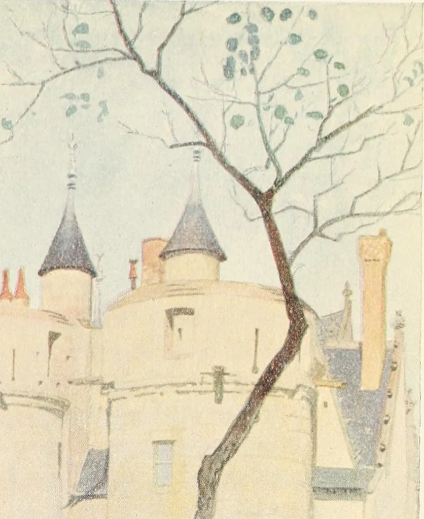 An illustration from A summer in Touraine, 1909, leaf 254