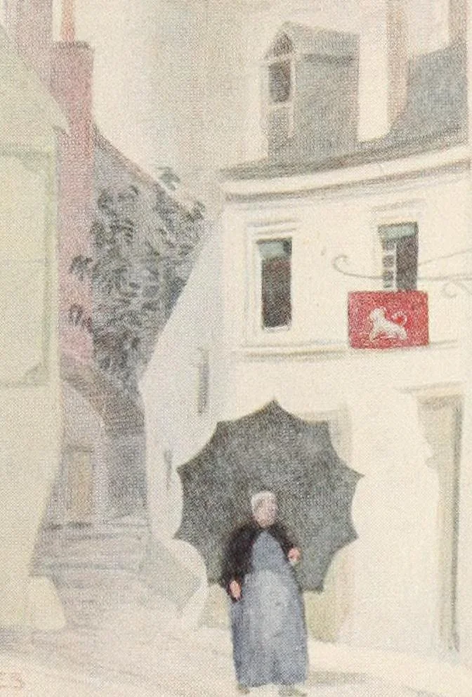 An illustration from A summer in Touraine, 1909, leaf 326