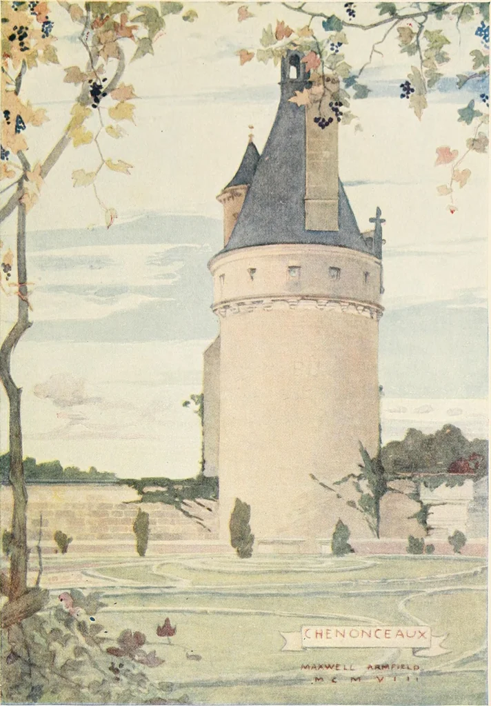 An illustration from A summer in Touraine, 1909, leaf 404