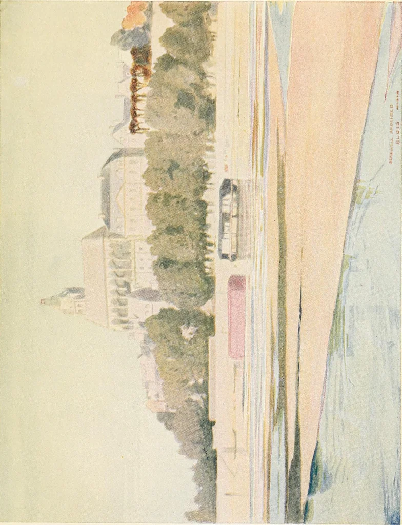 An illustration from A summer in Touraine, 1909, leaf 54