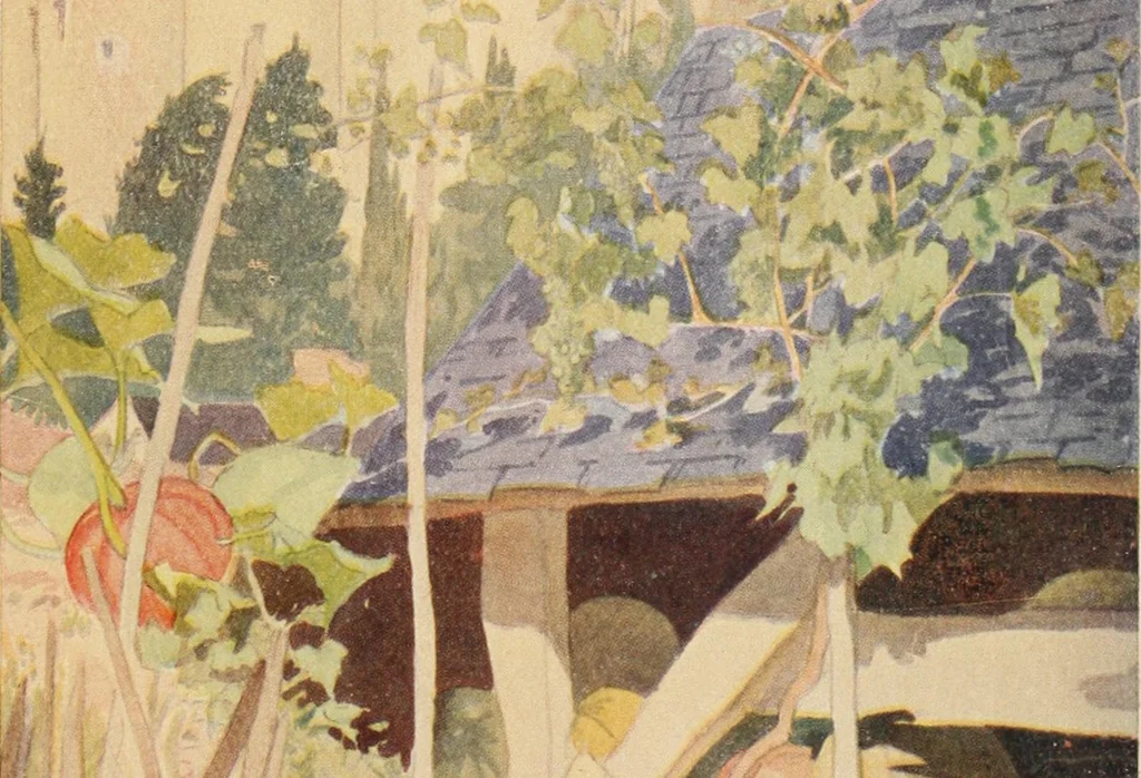An illustration from A summer in Touraine, 1909, leaf 7