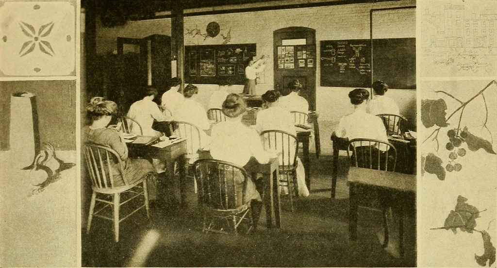 An illustration from Summer school of the Rhode Island School of Design, 1912, leaf 12