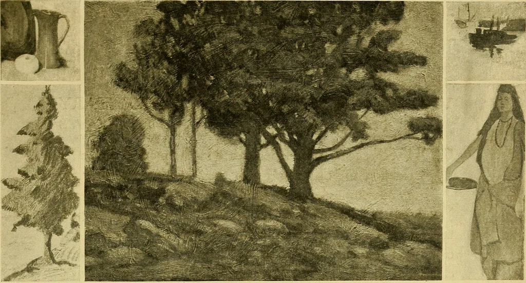 An illustration from Summer school of the Rhode Island School of Design, 1912, leaf 16