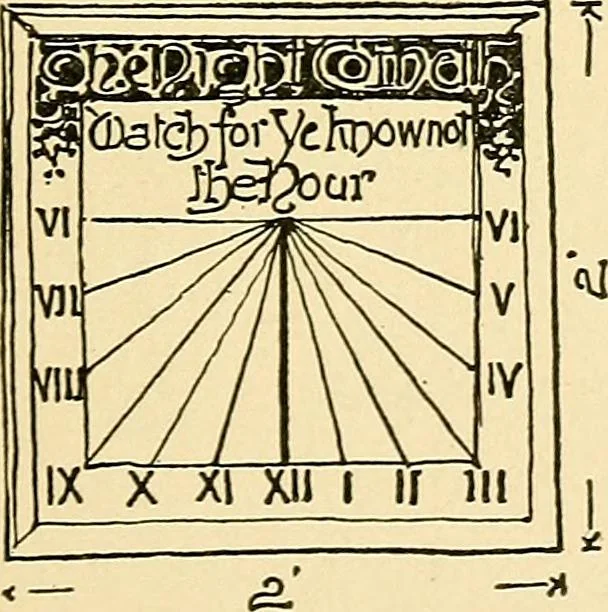 An illustration from Sun dials and roses of yesterday; garden delights which are here displayed in every truth and are moreover regarded as emblems, 1902, leaf 104