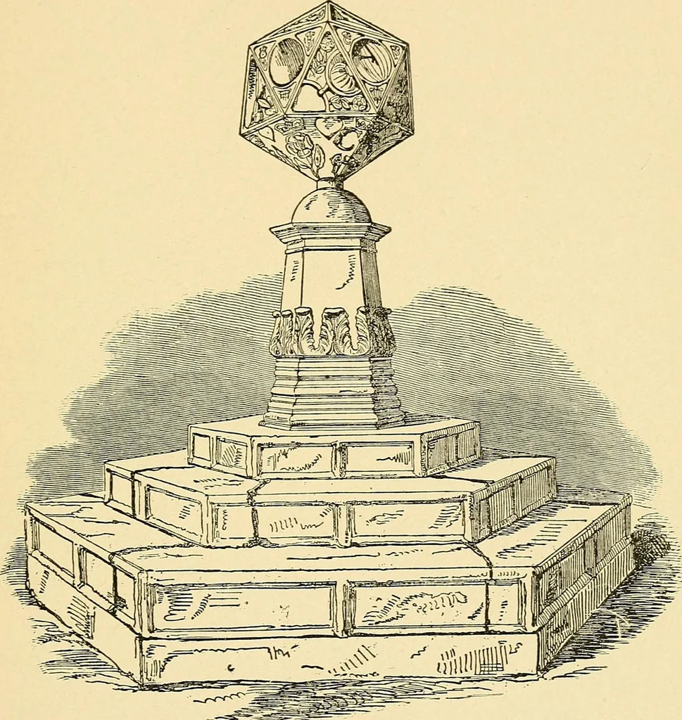 An illustration from Sun dials and roses of yesterday; garden delights which are here displayed in every truth and are moreover regarded as emblems, 1902, leaf 128
