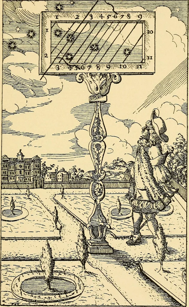 An illustration from Sun dials and roses of yesterday; garden delights which are here displayed in every truth and are moreover regarded as emblems, 1902, leaf 142