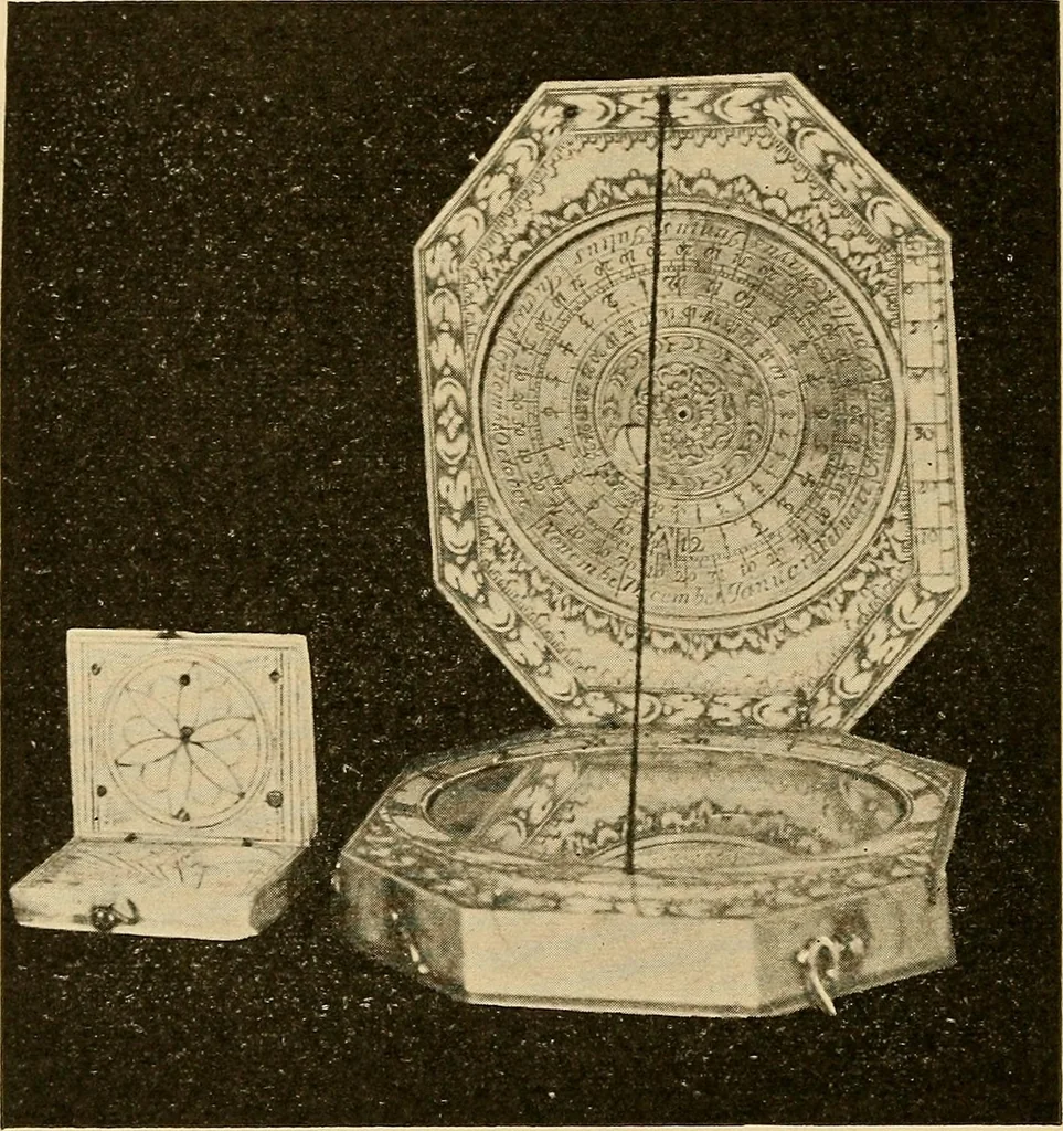 An illustration from Sun dials and roses of yesterday; garden delights which are here displayed in every truth and are moreover regarded as emblems, 1902, leaf 213