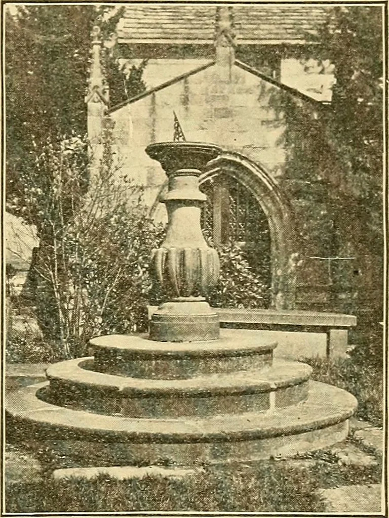 An illustration from Sun dials and roses of yesterday; garden delights which are here displayed in every truth and are moreover regarded as emblems, 1902, leaf 236