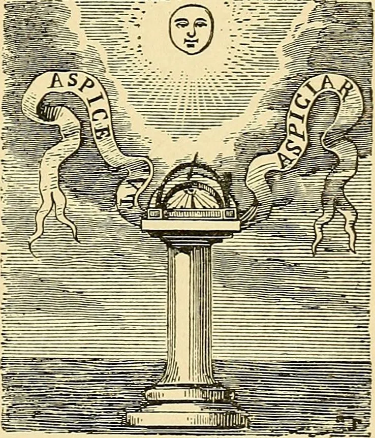 An illustration from Sun dials and roses of yesterday; garden delights which are here displayed in every truth and are moreover regarded as emblems, 1902, leaf 246