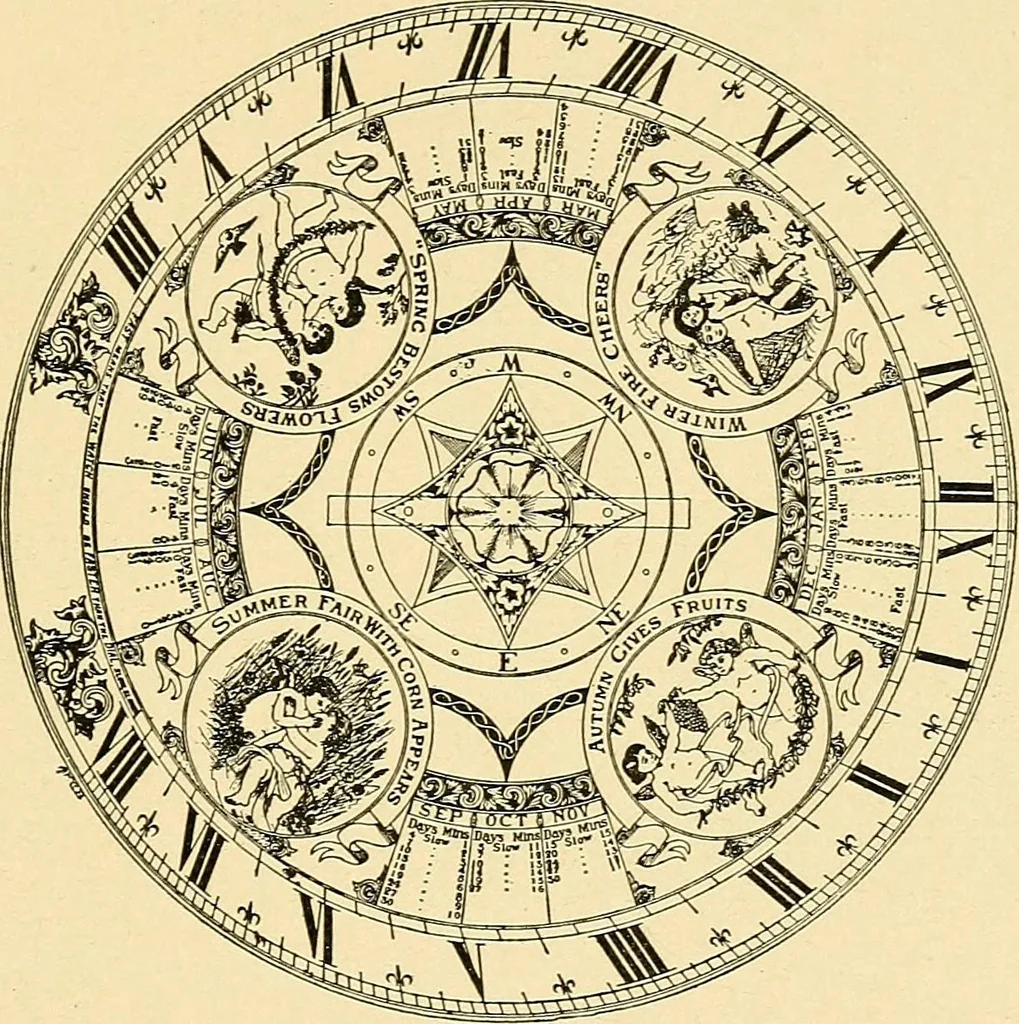An illustration from Sun dials and roses of yesterday; garden delights which are here displayed in every truth and are moreover regarded as emblems, 1902, leaf 272