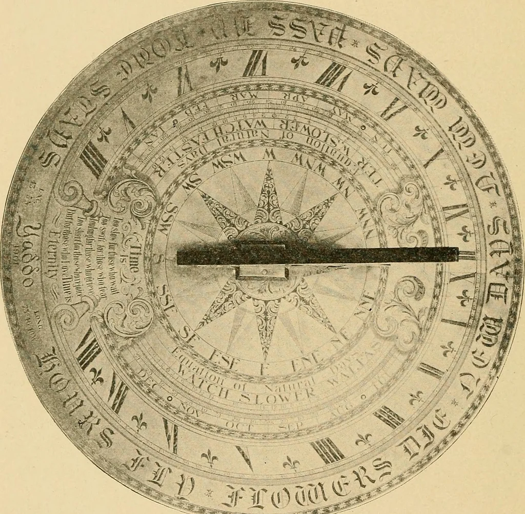 An illustration from Sun dials and roses of yesterday; garden delights which are here displayed in every truth and are moreover regarded as emblems, 1902, leaf 301