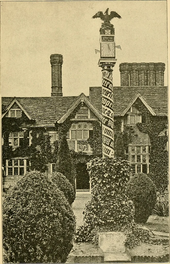 An illustration from Sun dials and roses of yesterday; garden delights which are here displayed in every truth and are moreover regarded as emblems, 1902, leaf 302