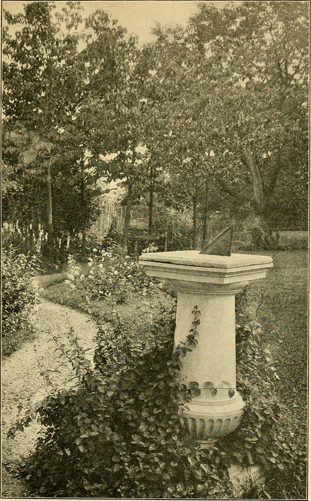 An illustration from Sun dials and roses of yesterday; garden delights which are here displayed in every truth and are moreover regarded as emblems, 1902, leaf 308