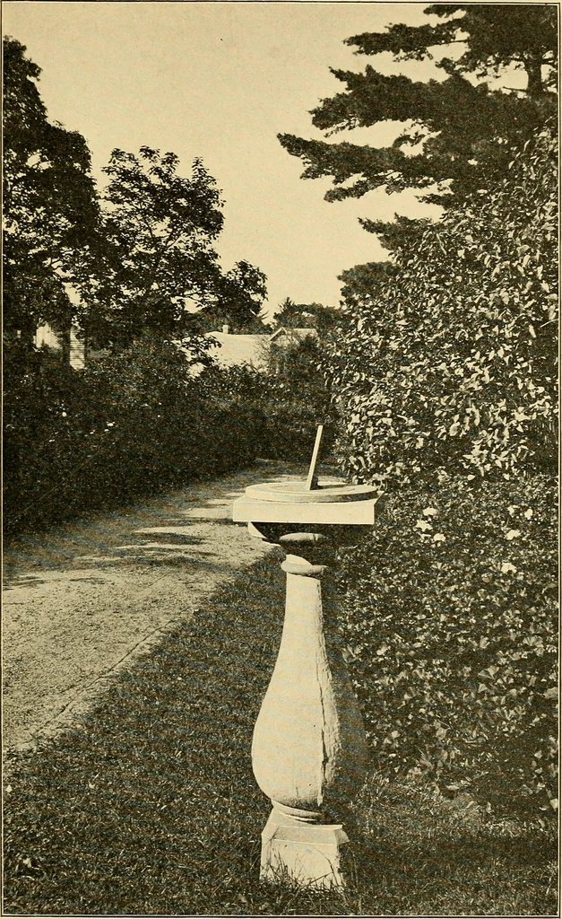 An illustration from Sun dials and roses of yesterday; garden delights which are here displayed in every truth and are moreover regarded as emblems, 1902, leaf 318