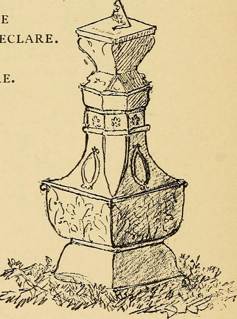 An illustration from Sun dials and roses of yesterday; garden delights which are here displayed in every truth and are moreover regarded as emblems, 1902, leaf 347