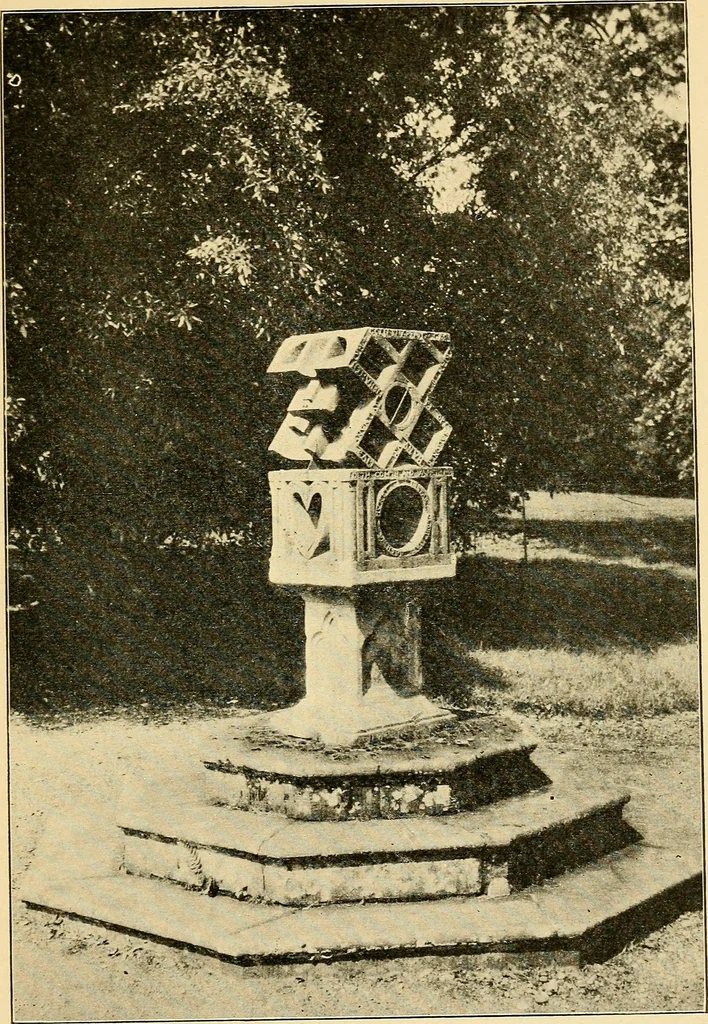 An illustration from Sun dials and roses of yesterday; garden delights which are here displayed in every truth and are moreover regarded as emblems, 1902, leaf 354