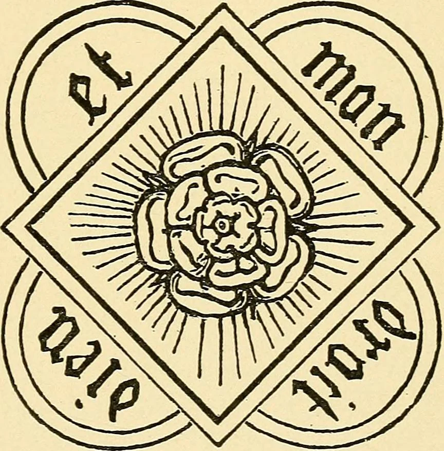 An illustration from Sun dials and roses of yesterday; garden delights which are here displayed in every truth and are moreover regarded as emblems, 1902, leaf 426