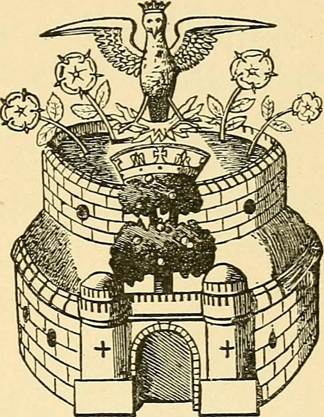 An illustration from Sun dials and roses of yesterday; garden delights which are here displayed in every truth and are moreover regarded as emblems, 1902, leaf 434