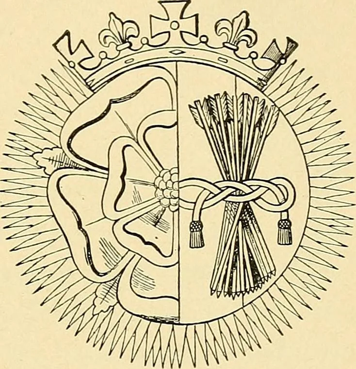 An illustration from Sun dials and roses of yesterday; garden delights which are here displayed in every truth and are moreover regarded as emblems, 1902, leaf 436
