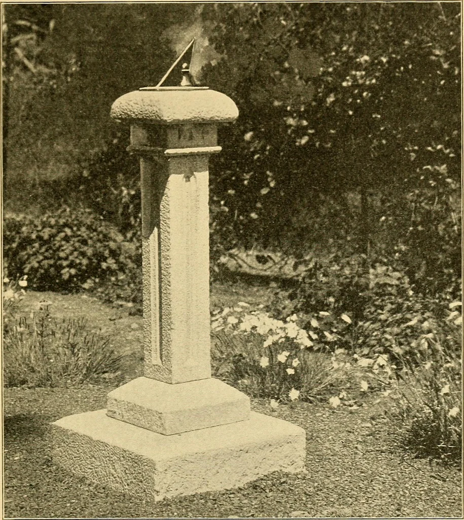 An illustration from Sun dials and roses of yesterday; garden delights which are here displayed in every truth and are moreover regarded as emblems, 1902, leaf 44
