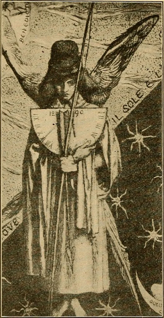An illustration from Sun dials and roses of yesterday; garden delights which are here displayed in every truth and are moreover regarded as emblems, 1902, leaf 49
