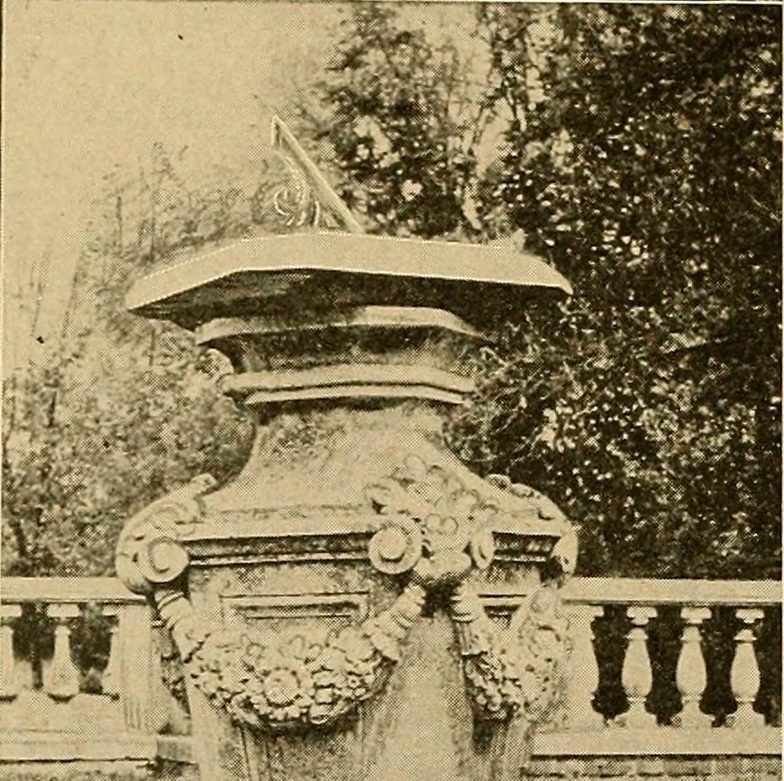 An illustration from Sun dials and roses of yesterday; garden delights which are here displayed in every truth and are moreover regarded as emblems, 1902, leaf 535