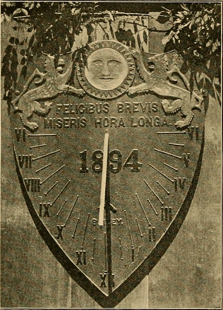 An illustration from Sun dials and roses of yesterday; garden delights which are here displayed in every truth and are moreover regarded as emblems, 1902, leaf 545
