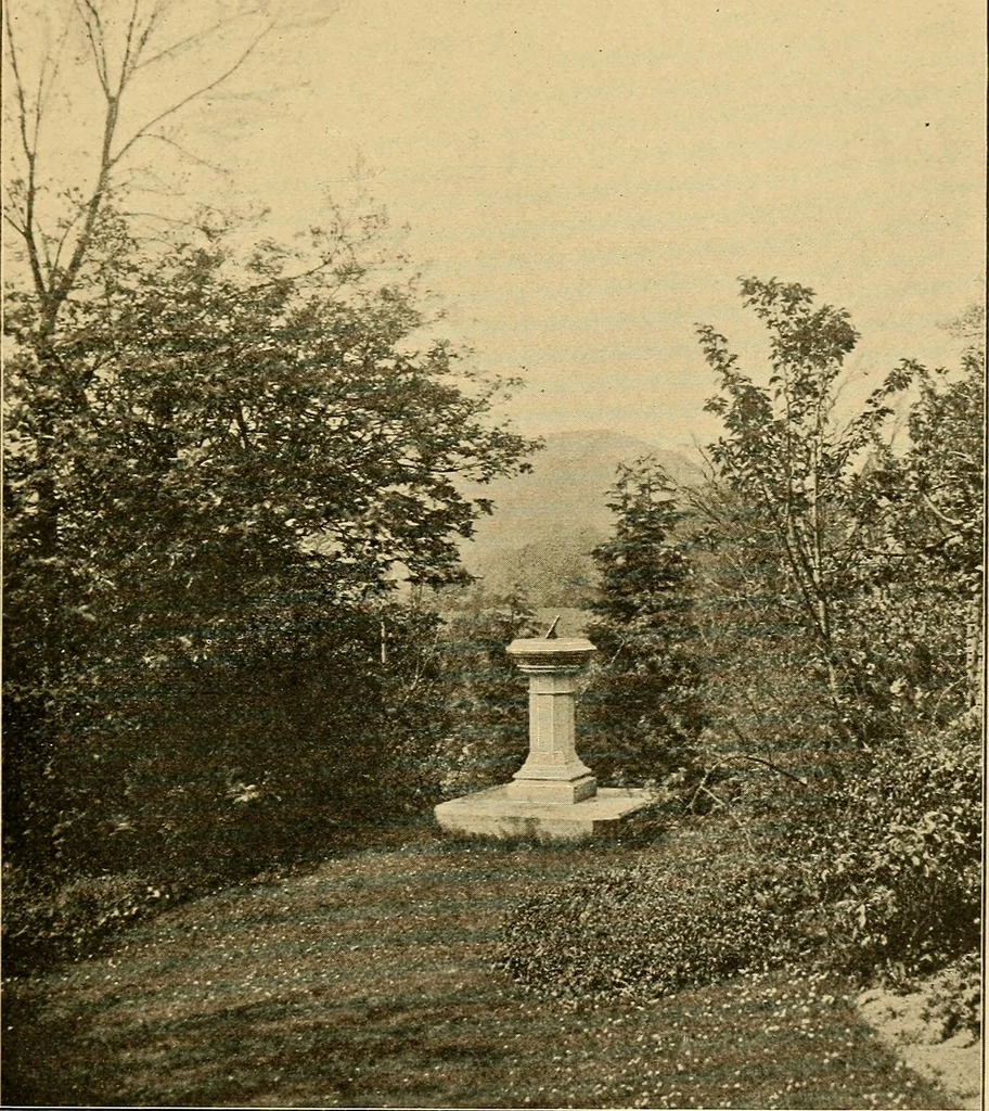 An illustration from Sun dials and roses of yesterday; garden delights which are here displayed in every truth and are moreover regarded as emblems, 1902, leaf 62