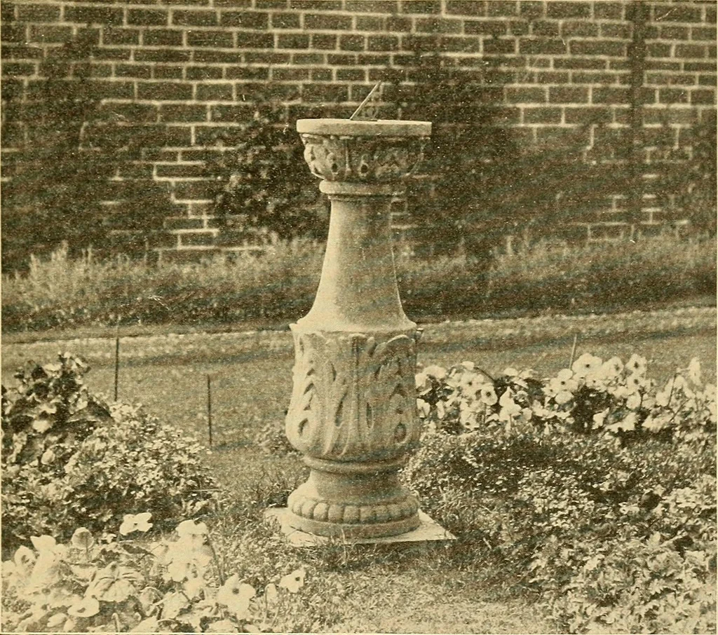 An illustration from Sun dials and roses of yesterday; garden delights which are here displayed in every truth and are moreover regarded as emblems, 1902, leaf 66