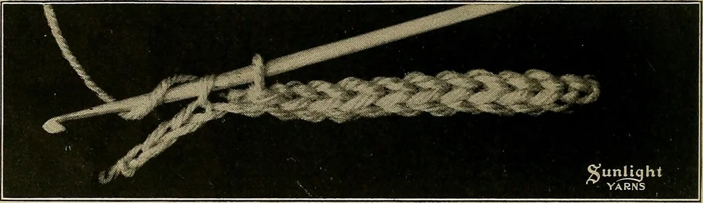 An illustration from The Sunlight book of knitting and crocheting, 1915, leaf 11