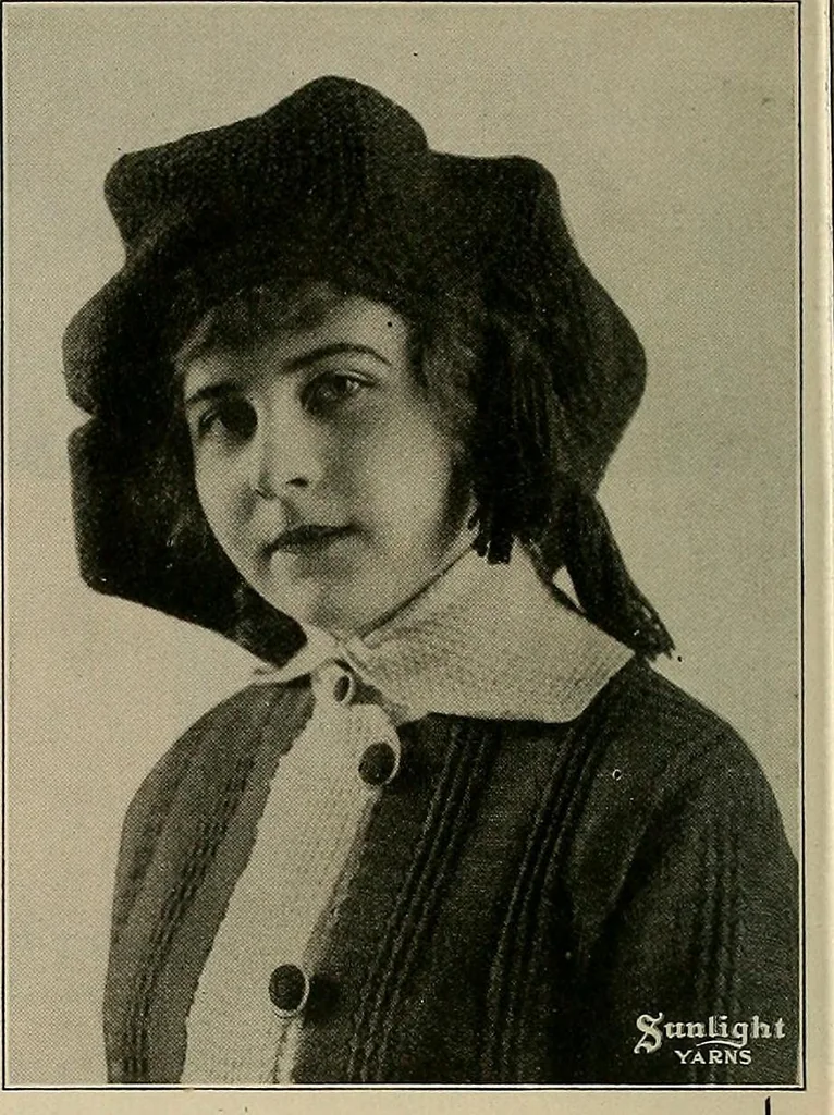 An illustration from The Sunlight book of knitting and crocheting, 1915, leaf 111