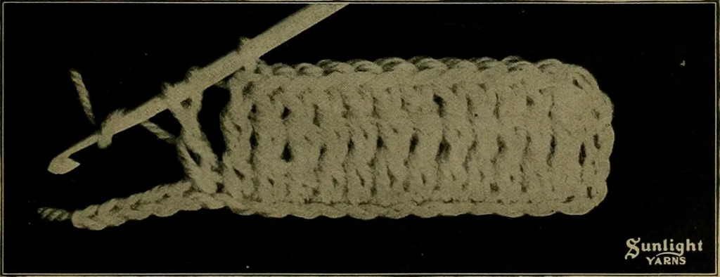 An illustration from The Sunlight book of knitting and crocheting, 1915, leaf 12