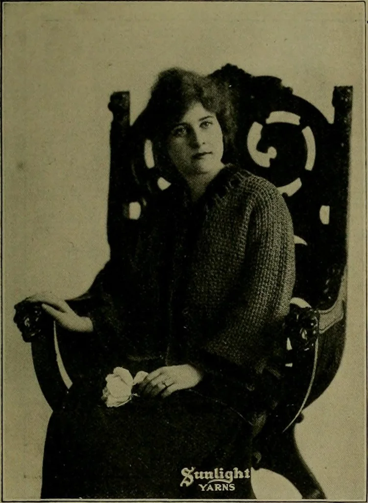 An illustration from The Sunlight book of knitting and crocheting, 1915, leaf 120