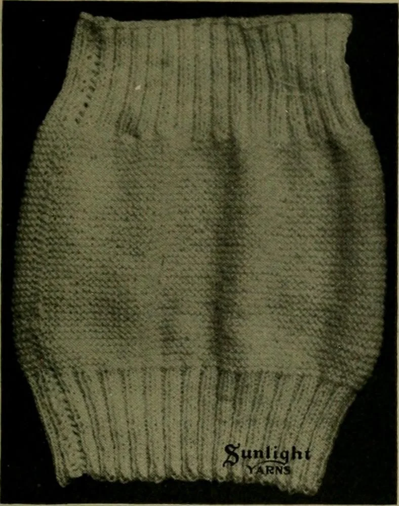 An illustration from The Sunlight book of knitting and crocheting, 1915, leaf 122