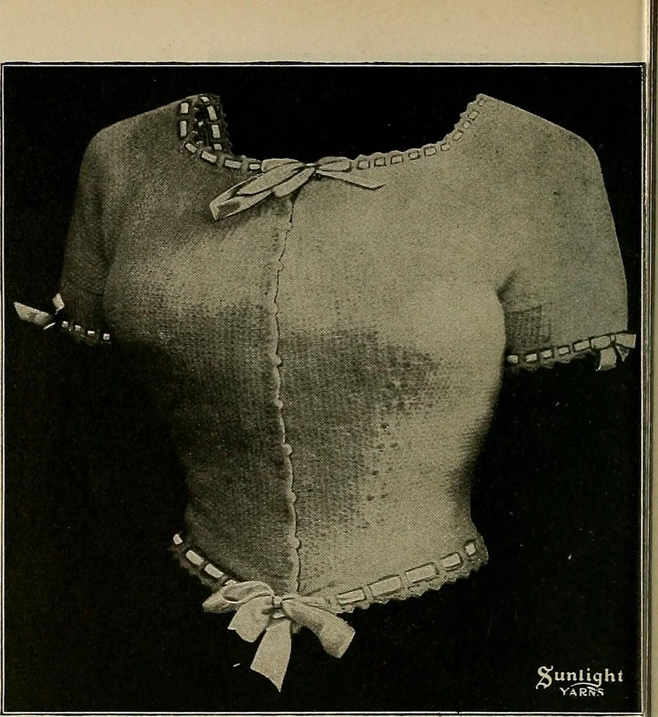 An illustration from The Sunlight book of knitting and crocheting, 1915, leaf 123