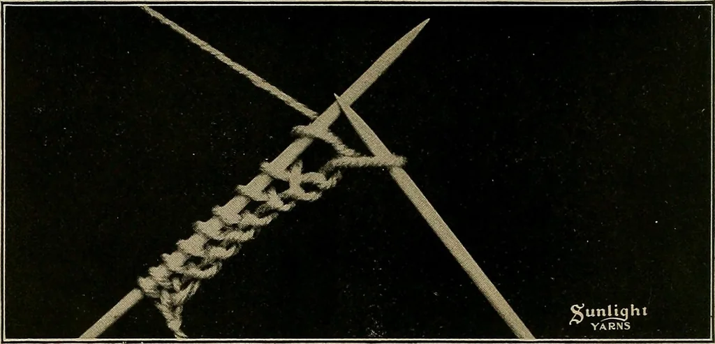An illustration from The Sunlight book of knitting and crocheting, 1915, leaf 13