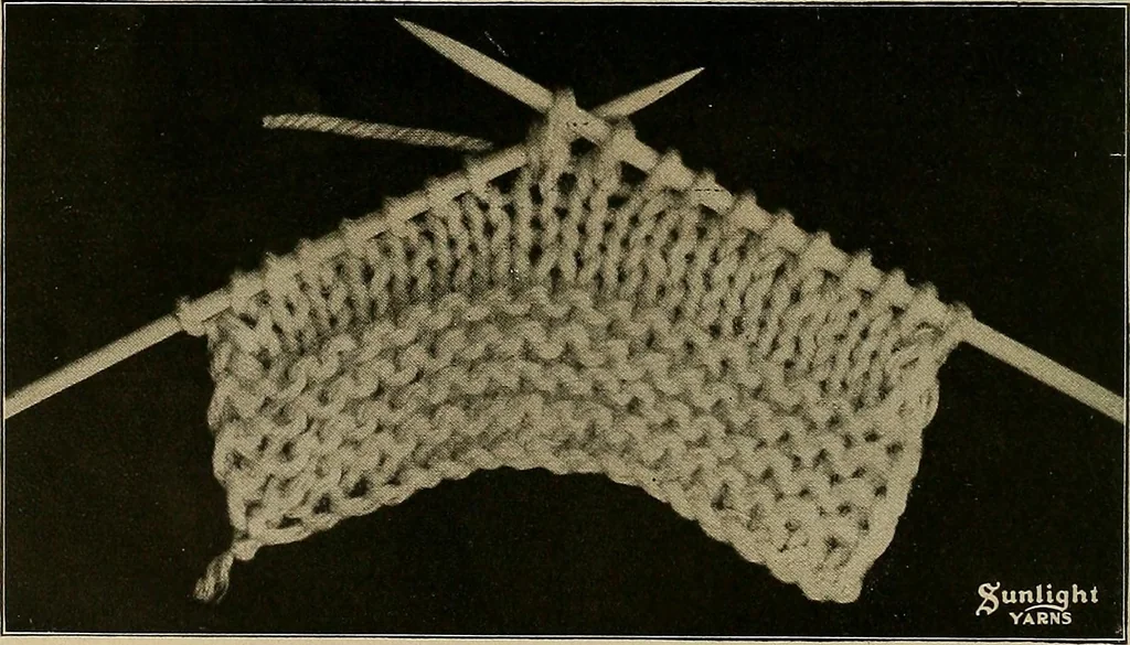 An illustration from The Sunlight book of knitting and crocheting, 1915, leaf 13