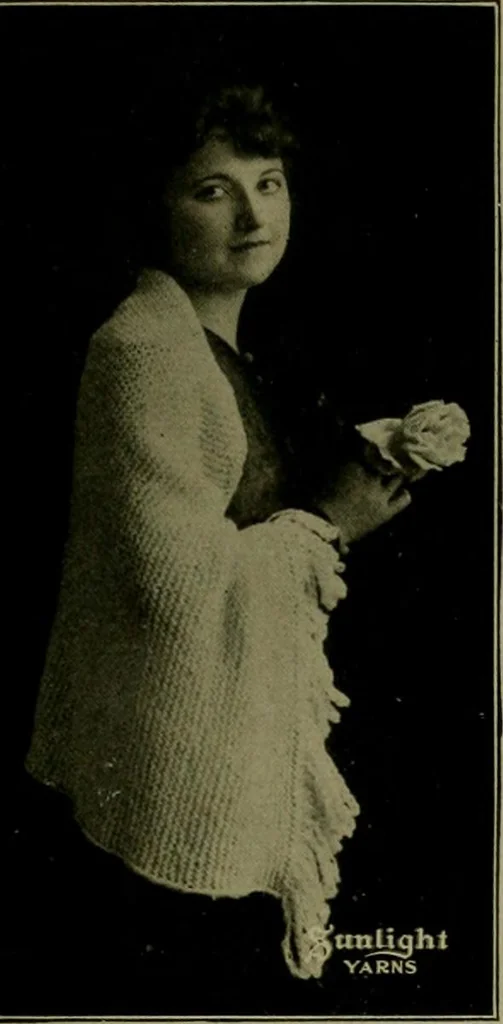 An illustration from The Sunlight book of knitting and crocheting, 1915, leaf 130