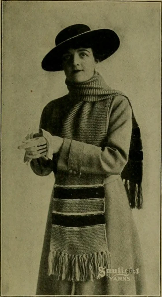 An illustration from The Sunlight book of knitting and crocheting, 1915, leaf 136