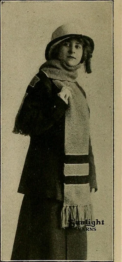 An illustration from The Sunlight book of knitting and crocheting, 1915, leaf 137