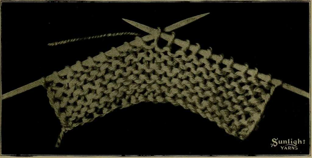 An illustration from The Sunlight book of knitting and crocheting, 1915, leaf 14