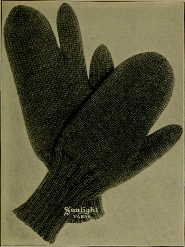 An illustration from The Sunlight book of knitting and crocheting, 1915, leaf 142