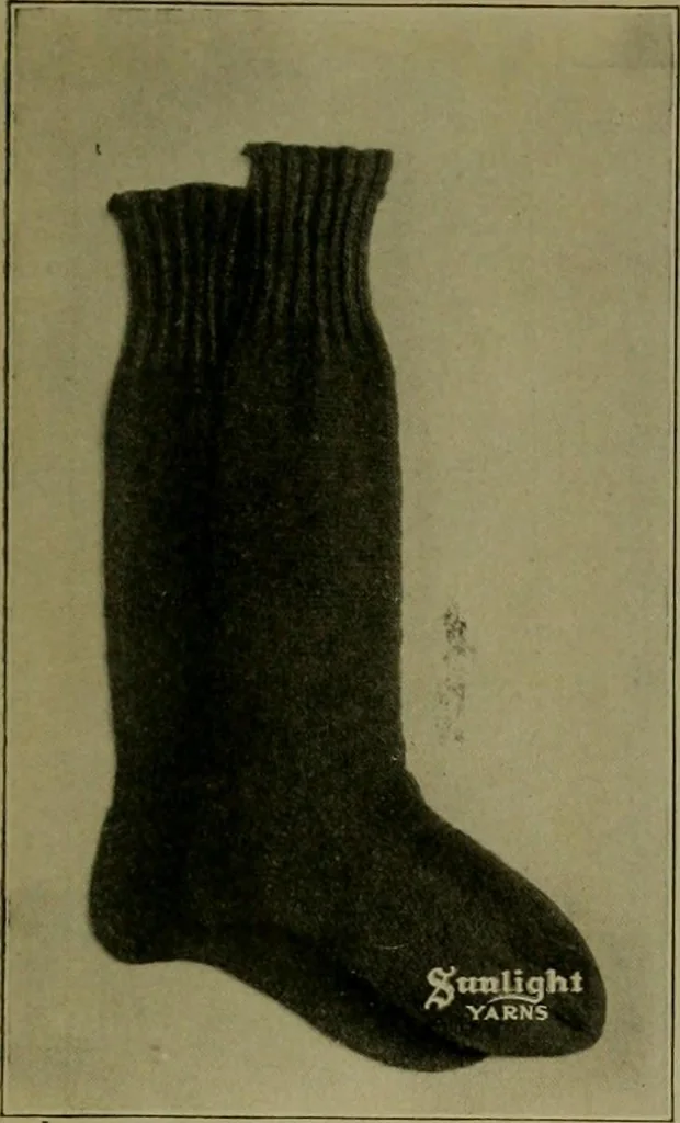 An illustration from The Sunlight book of knitting and crocheting, 1915, leaf 148