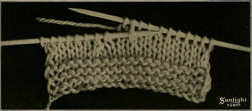 An illustration from The Sunlight book of knitting and crocheting, 1915, leaf 15