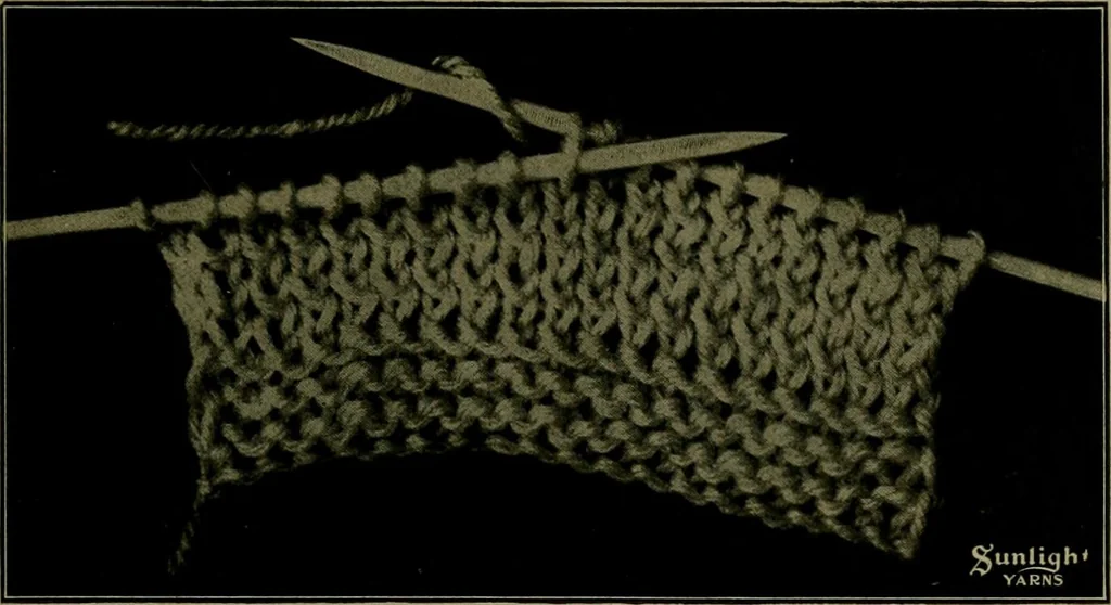 An illustration from The Sunlight book of knitting and crocheting, 1915, leaf 16