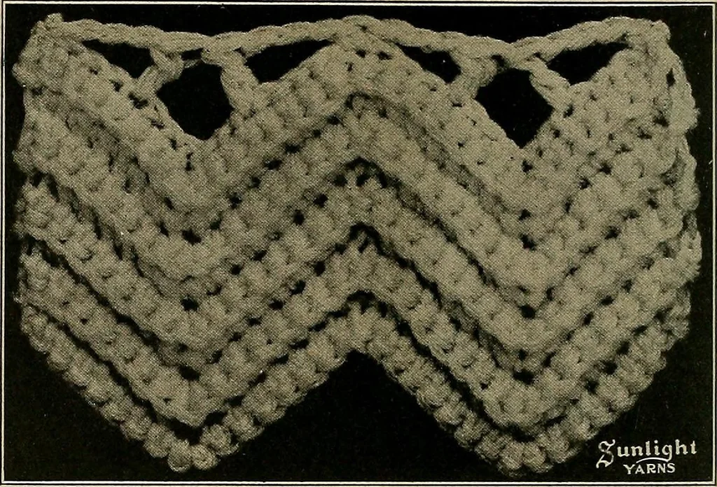 An illustration from The Sunlight book of knitting and crocheting, 1915, leaf 19