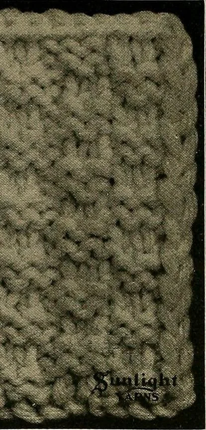 An illustration from The Sunlight book of knitting and crocheting, 1915, leaf 23