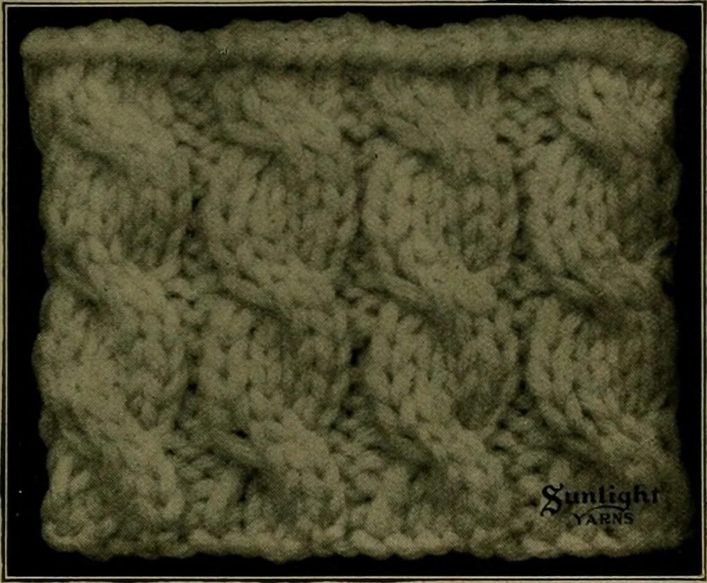 An illustration from The Sunlight book of knitting and crocheting, 1915, leaf 24