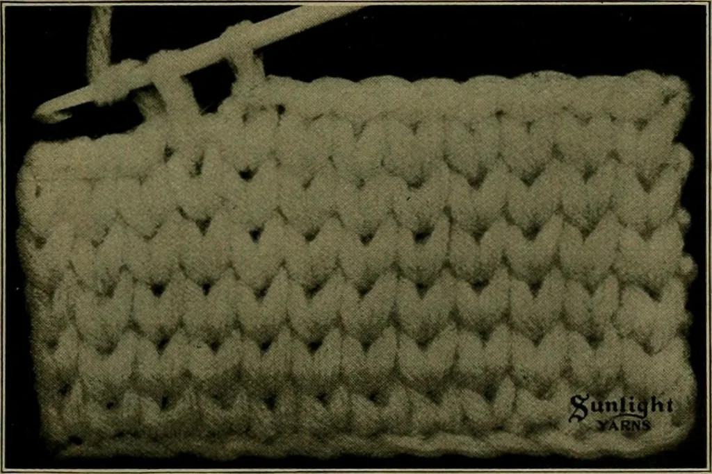 An illustration from The Sunlight book of knitting and crocheting, 1915, leaf 26